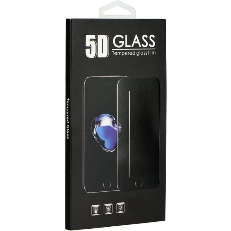 Стъклен протектор 5D Full glue за Huawei P30 - Черен