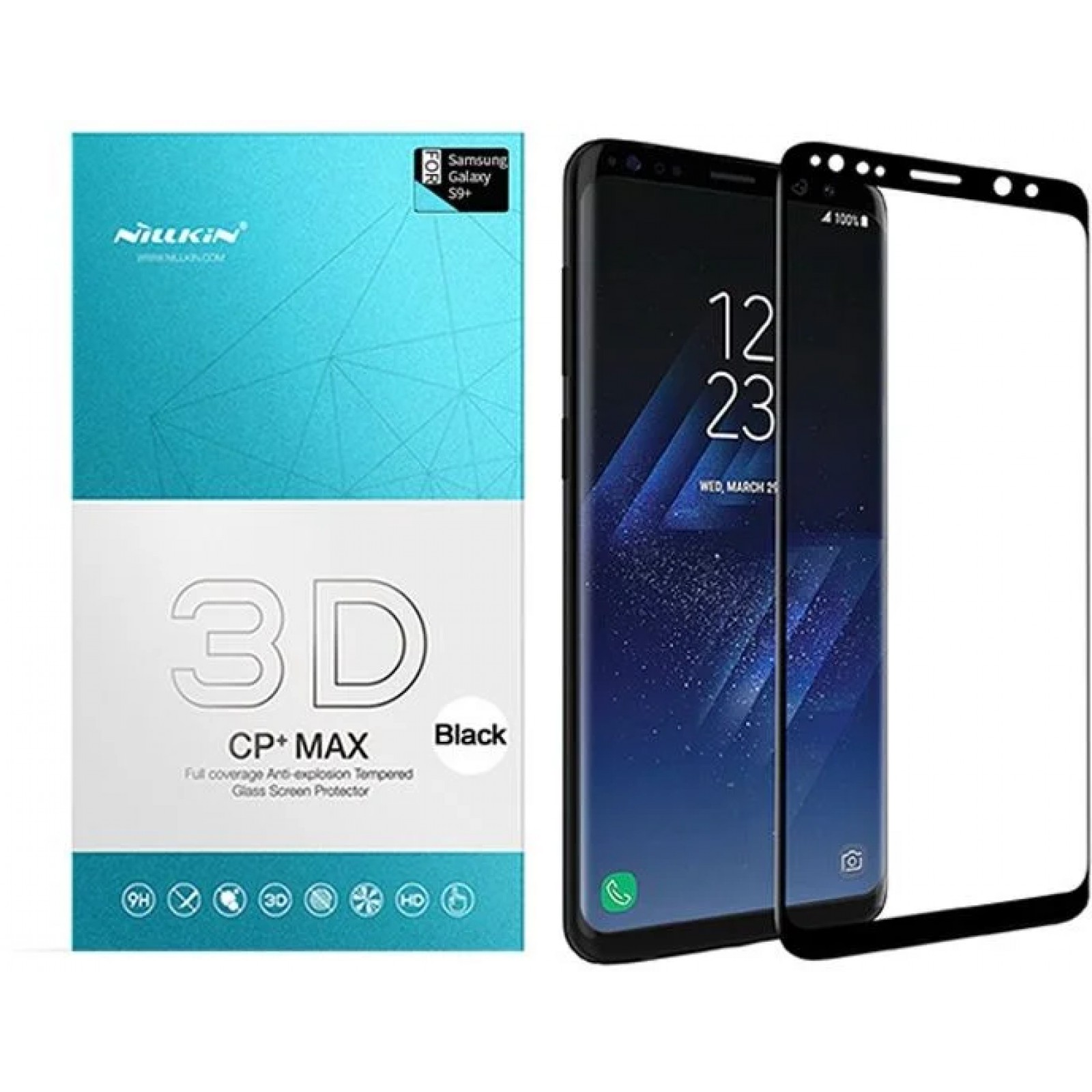 Стъклен протектор Nillkin за Samsung Galaxy S9 Plus 3D CP+ Прозрачен