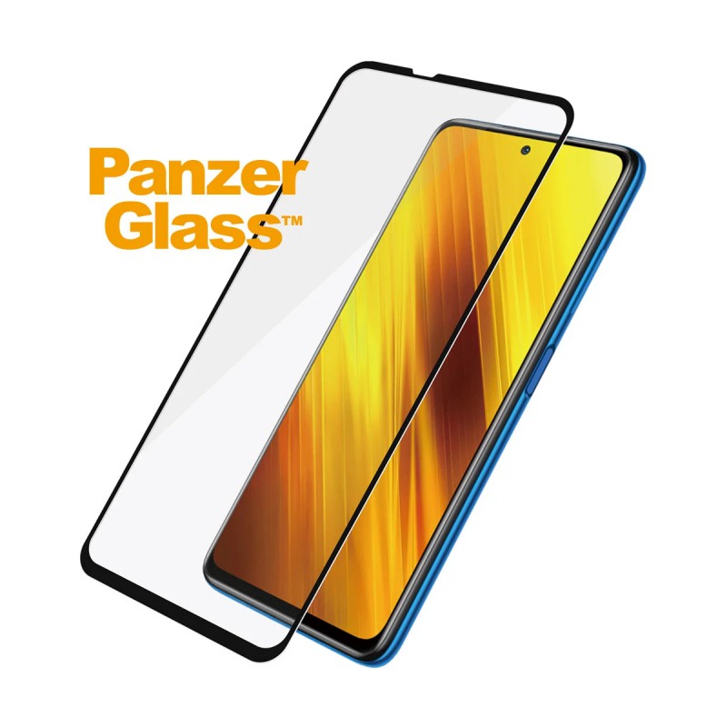 Стъклен протектор PanzerGlass за  Xiaomi Poco X3 , caseFriendly - Черен