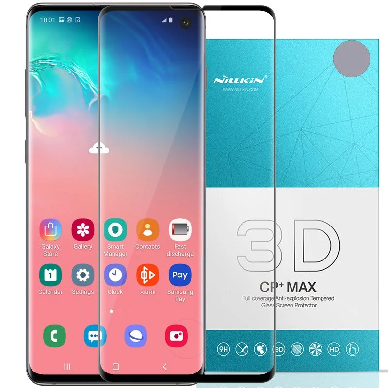 Стъклен протектор Nillkin за Samsung Galaxy S10 3D CP+ Max Прозрачен