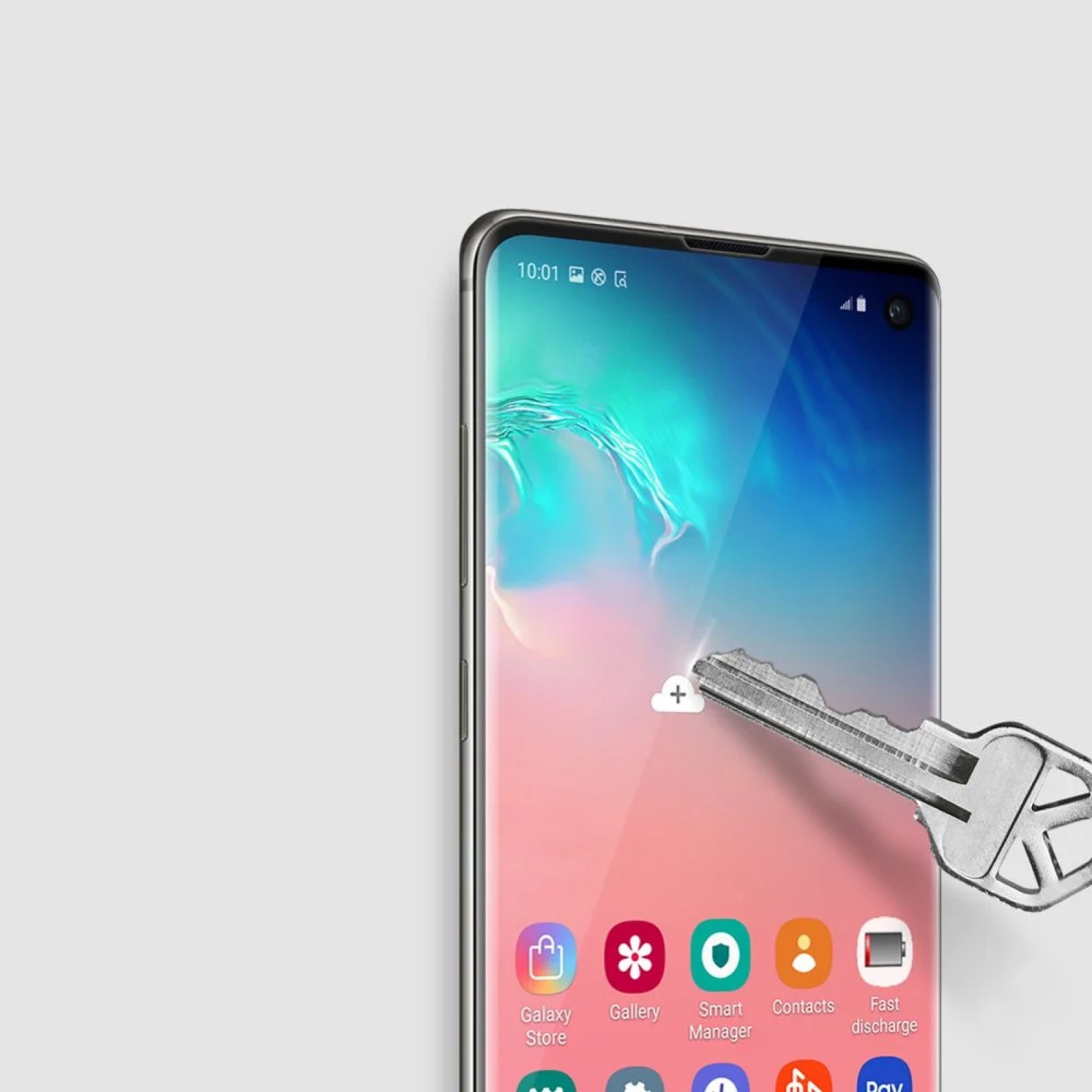 Стъклен протектор Nillkin за Samsung Galaxy S10 3D CP+ Max Прозрачен