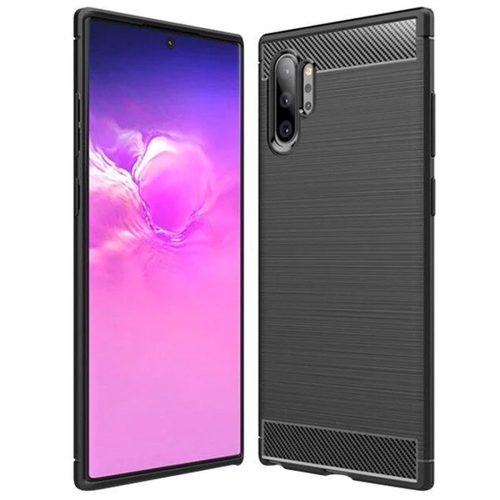 Гръб OEM Carbon  за Samsung Galaxy Note 10 Plus Черен