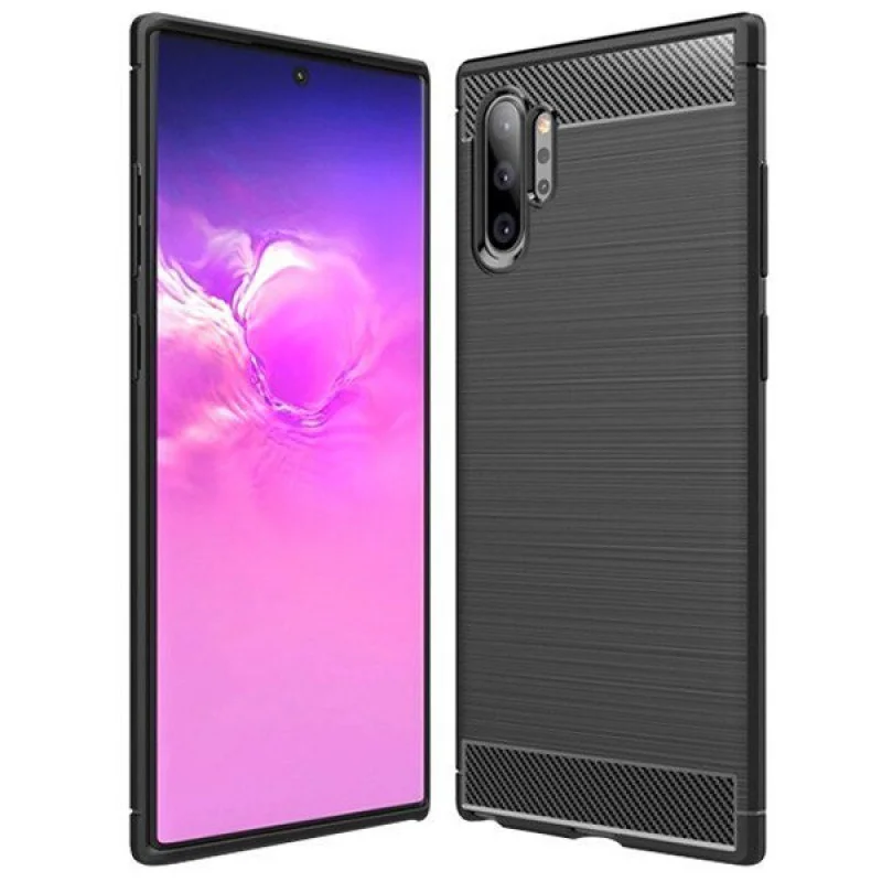 Гръб OEM Carbon  за Samsung Galaxy Note 10 Plus Че...
