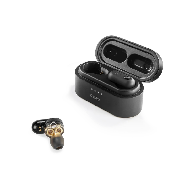 Bluetooth слушалки ttec AirBeat Duo True Wireless Headsets- Черни,116798