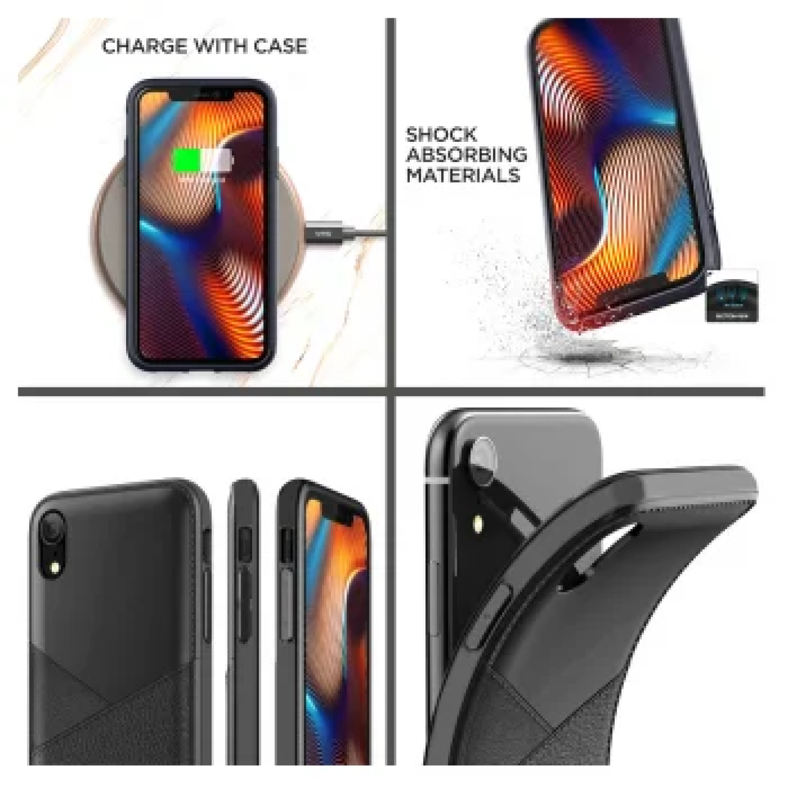 Гръб Teracell Leather за Samsung Galaxy A40 Черен