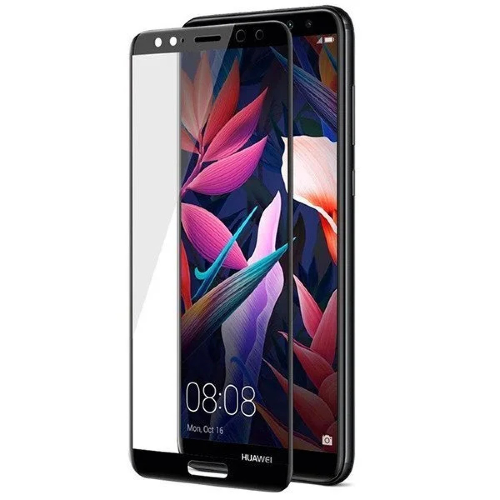 Стъклен протектор Lion  Full Glue Samsung Galaxy A9 2018 за цял екран - Черна рамка