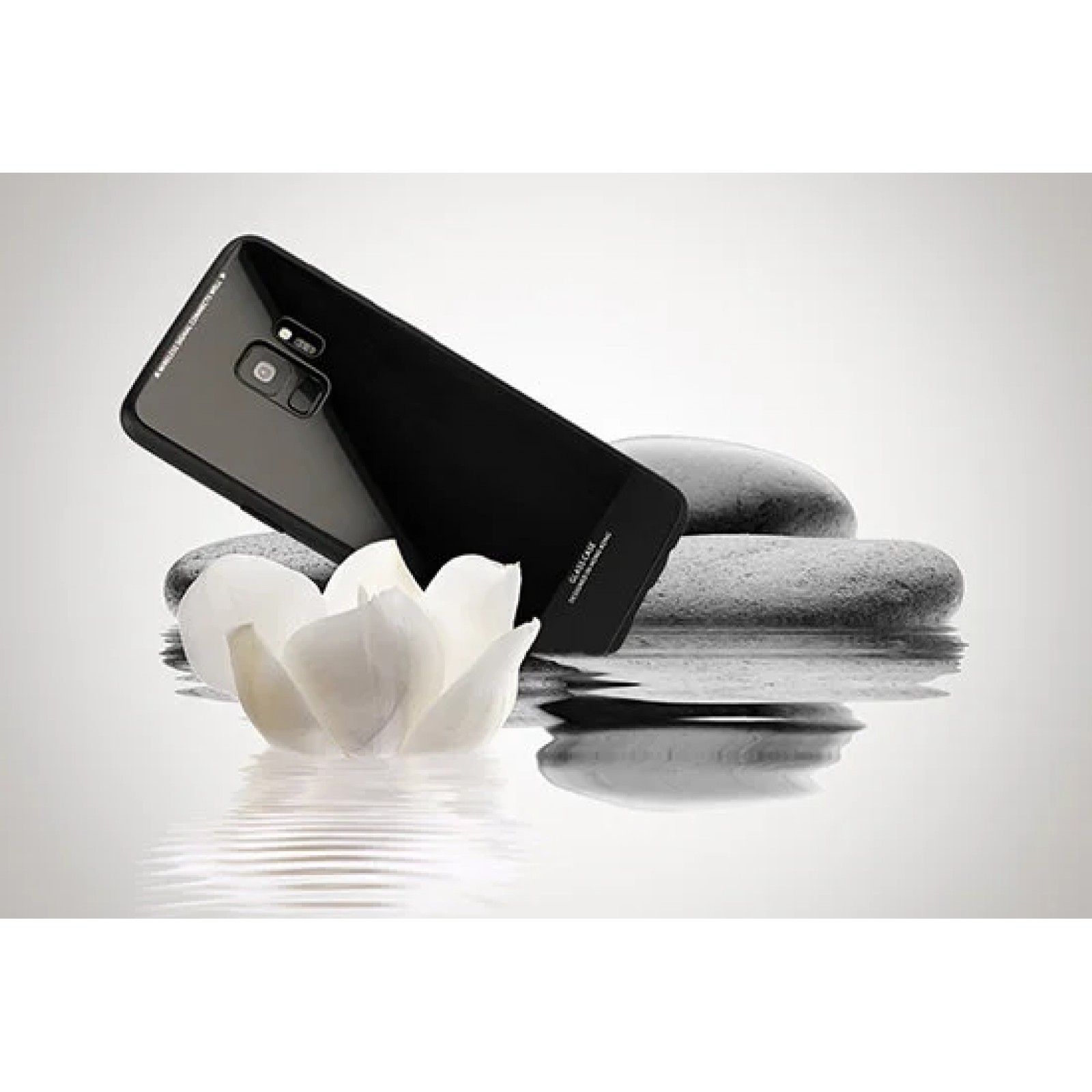 Гръб OEM Glass Case за Apple iPhone 6/6S Черен