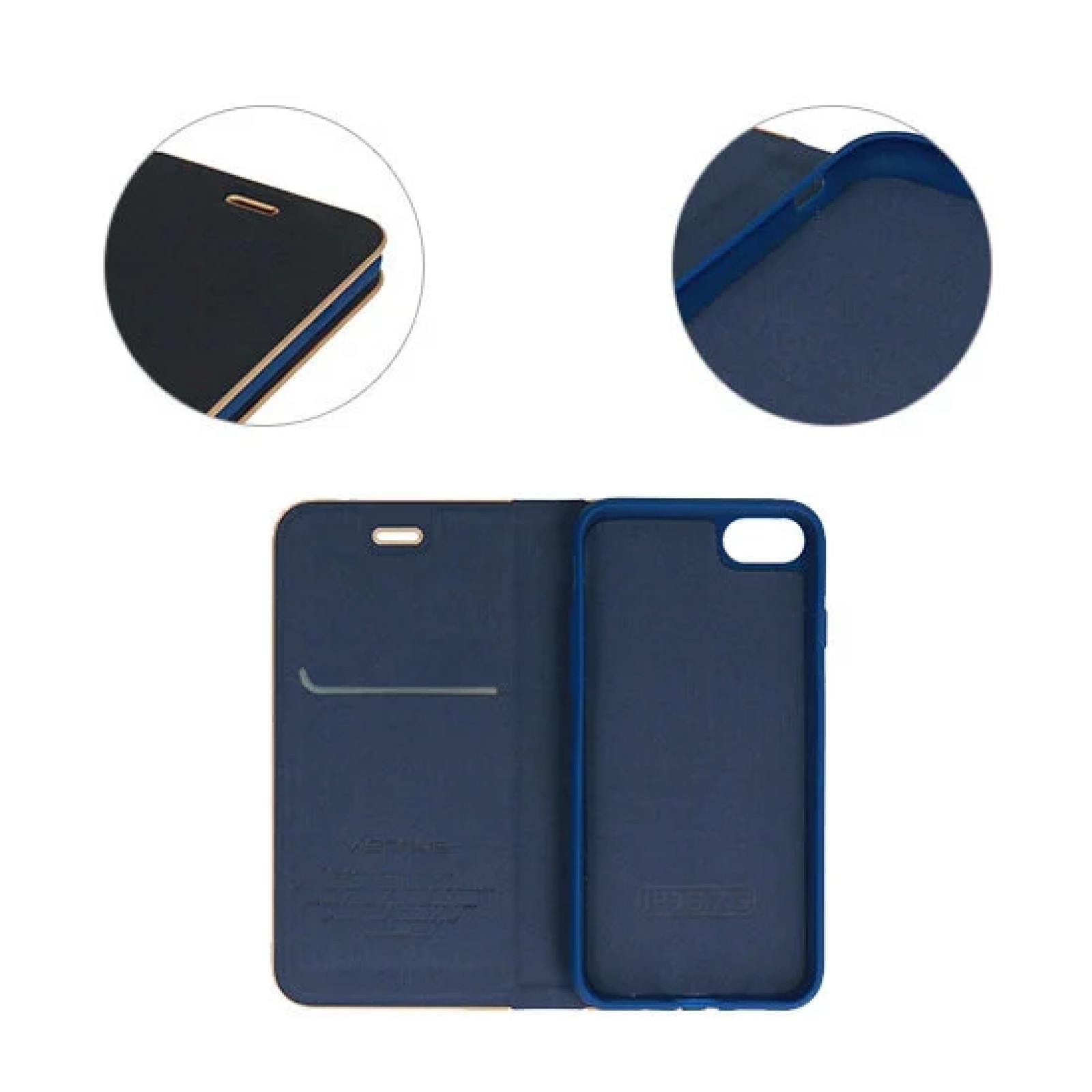 Гръб Vennus Book Case за Huawei/ Honor Y9 (2018) Син