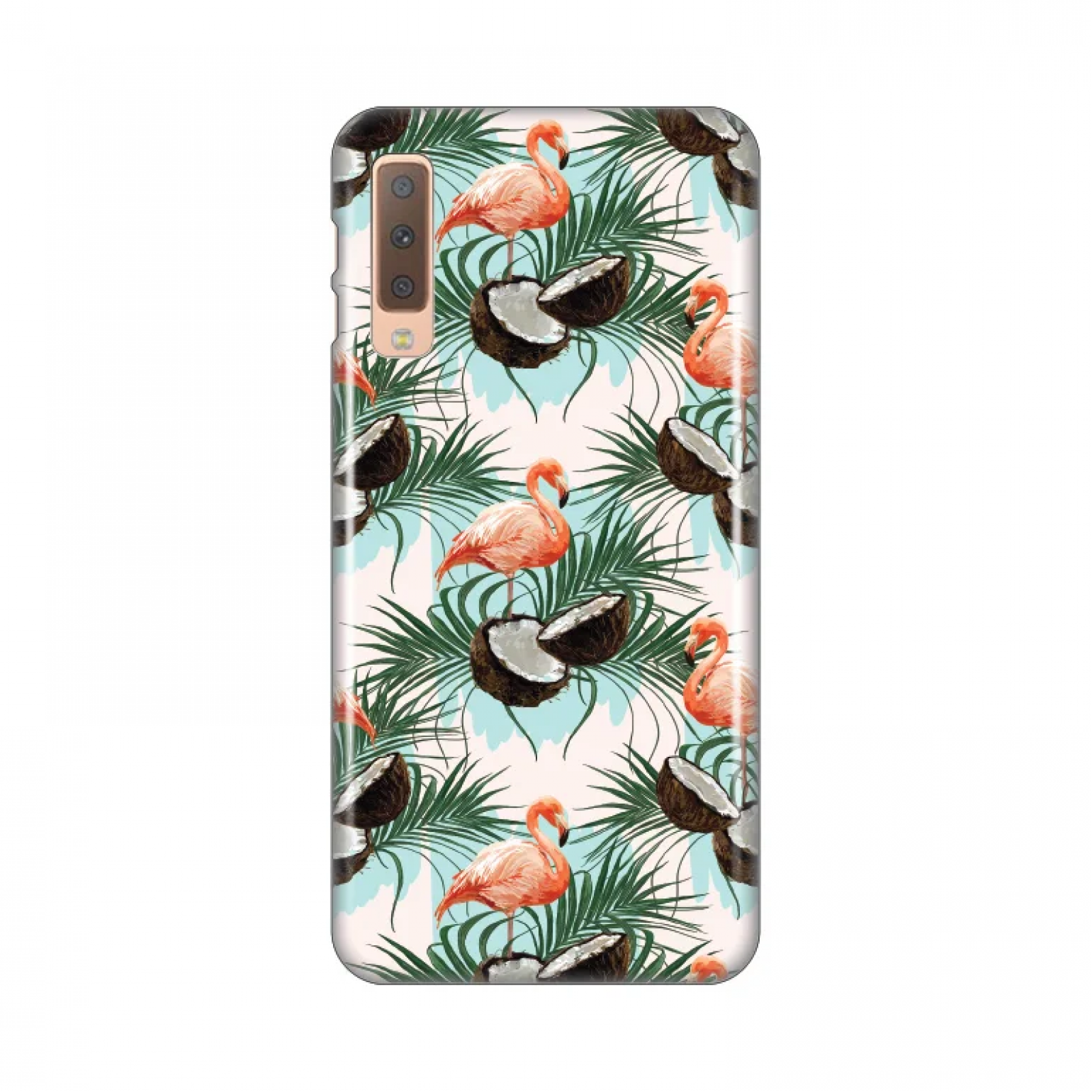 Гръб Teracell Print за Samsung Galaxy A7 (2018) Бял