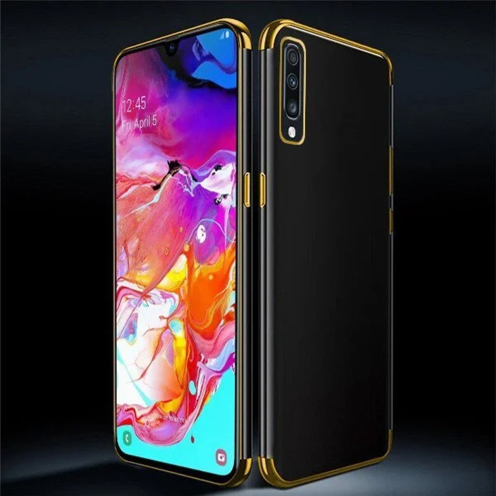 Гръб Forcell Electro view за Samsung Galaxy A70 Златен