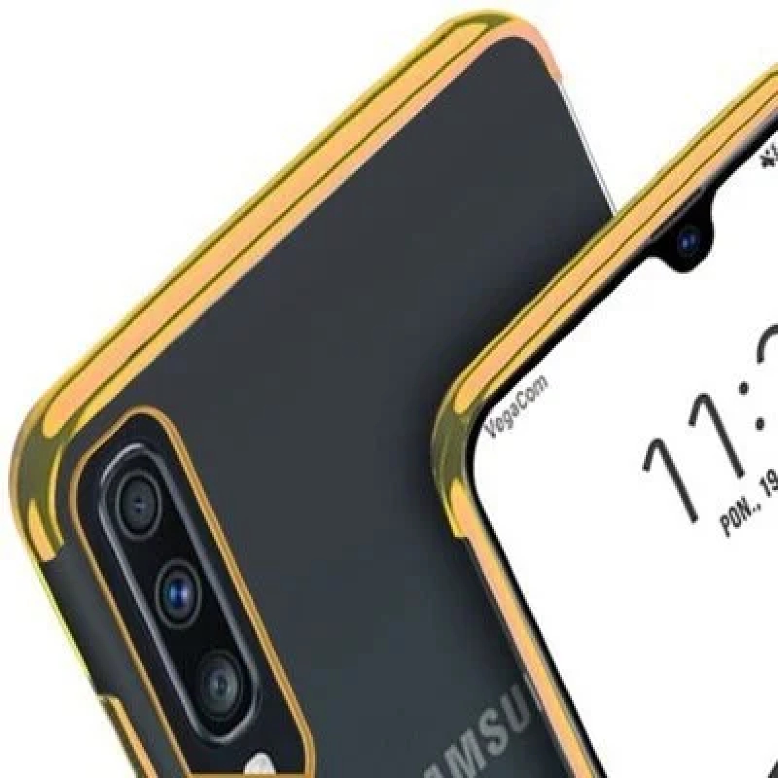 Гръб Forcell Electro view за Samsung Galaxy A70 Златен