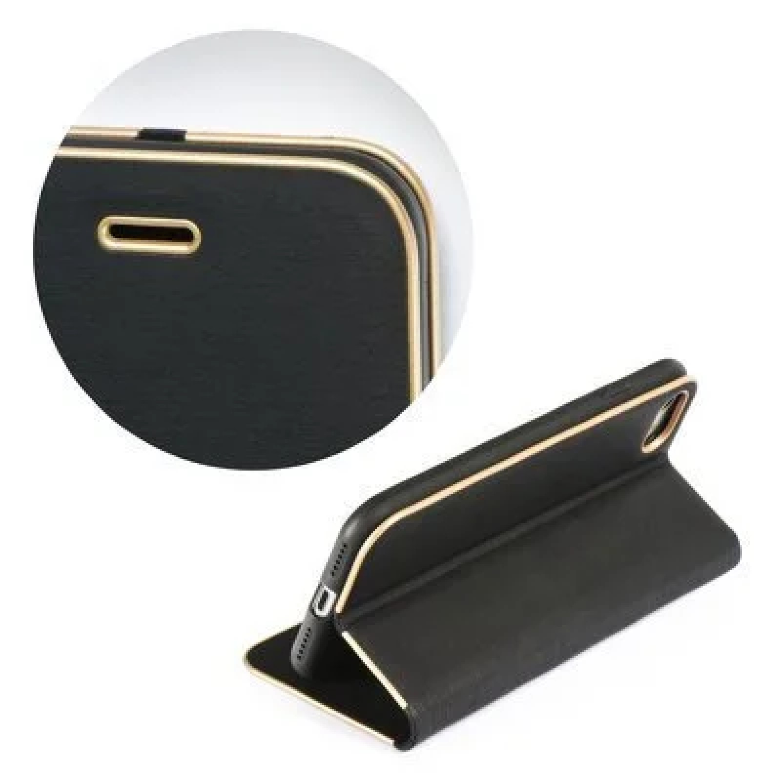 Гръб Luna Book Case за Samsung Galaxy A70 Сребърен