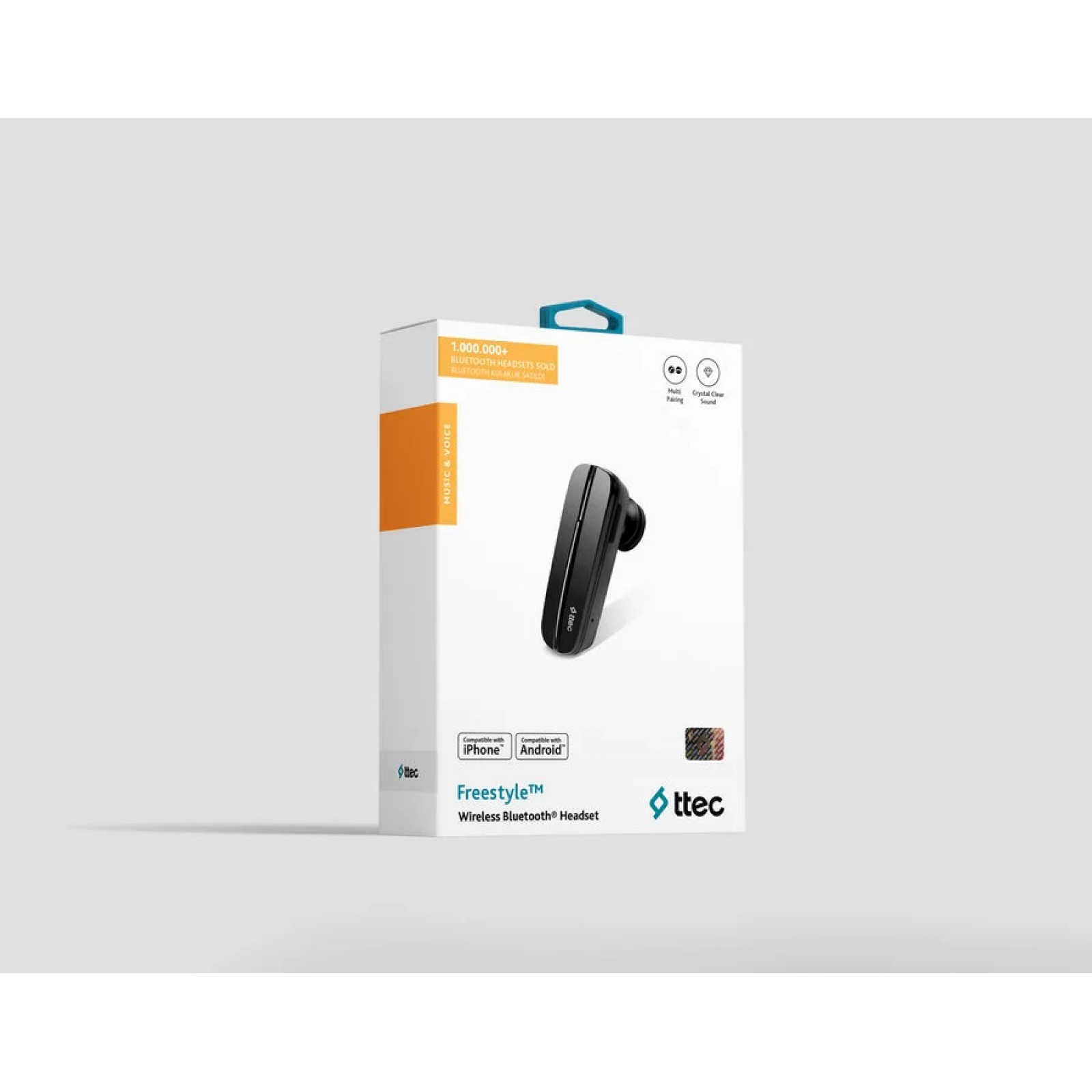 Bluetooth слушалка Freestyle Bluetooth Headset, Черни