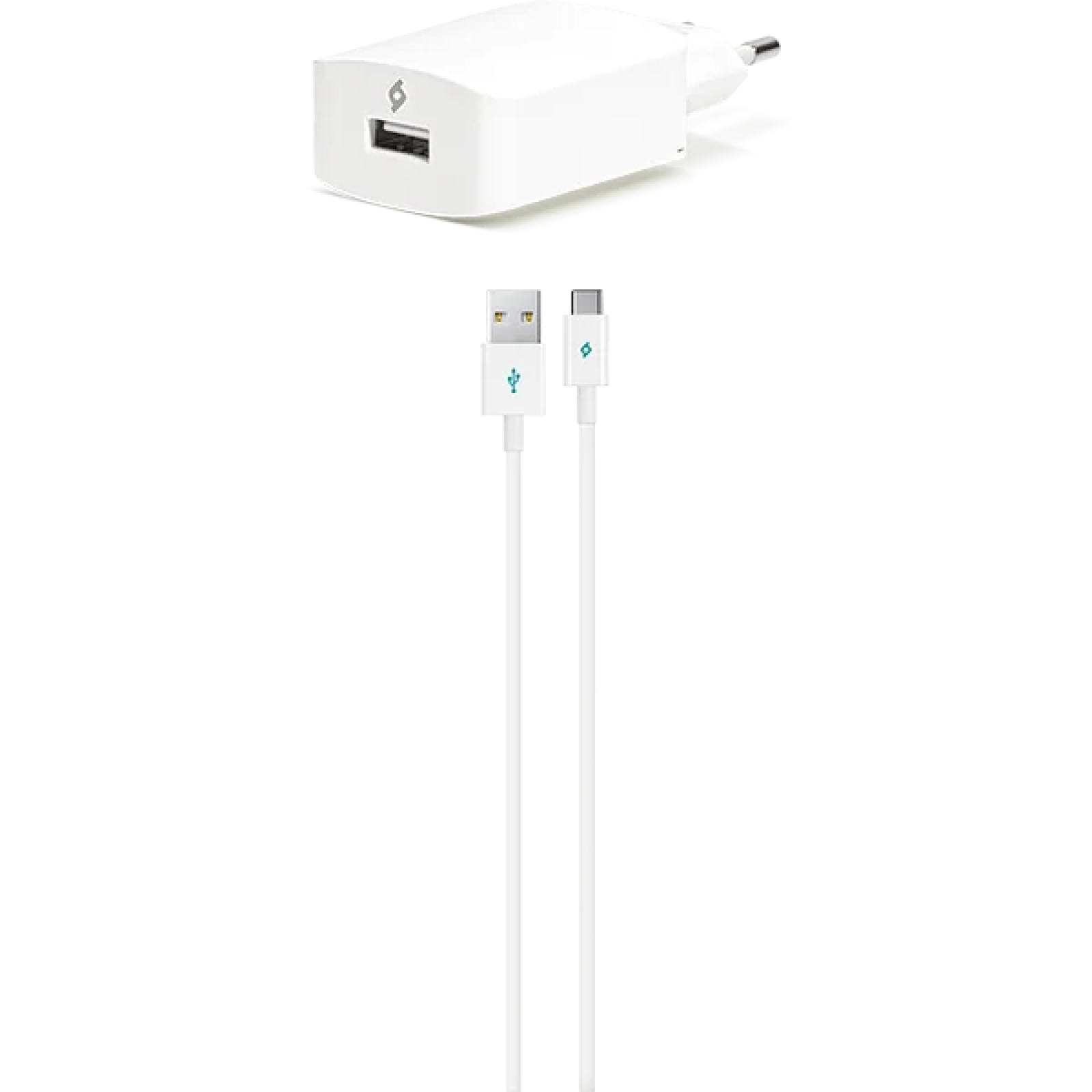 Зарядно 220V SpeedCharger USB Travel Charger, 2.1A, incl, Type C  Cable - Бяло,115573