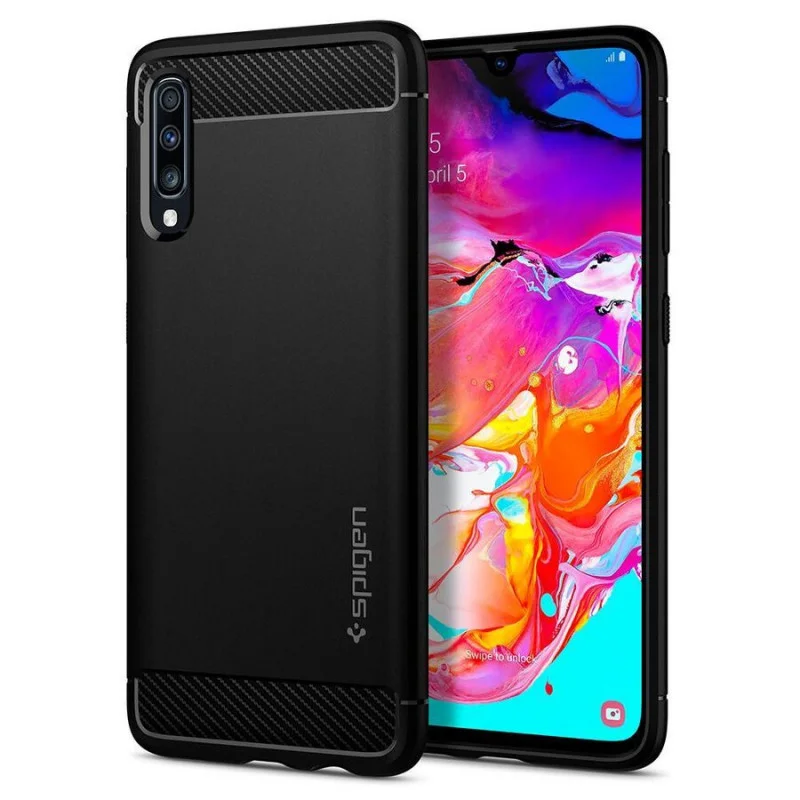 Гръб Teracell Carbon  за Samsung Galaxy A70 Черен...