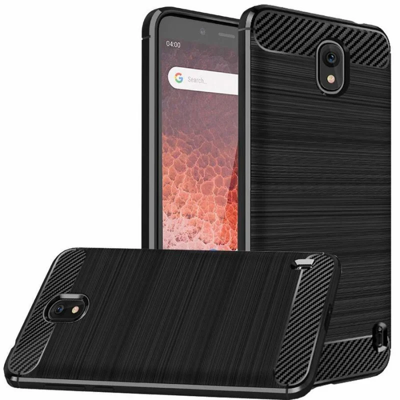 Гръб OEM Carbon Fiber за Nokia 1 Plus 2019 Черен...