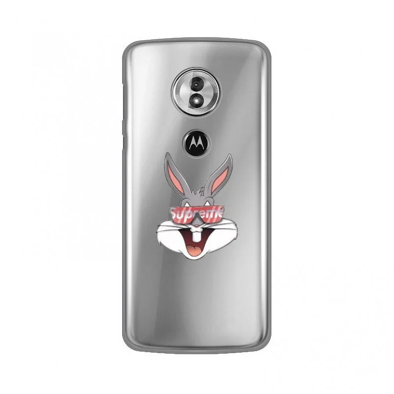 Гръб Teracell Print Skin за Motorola Moto E4 Бял...