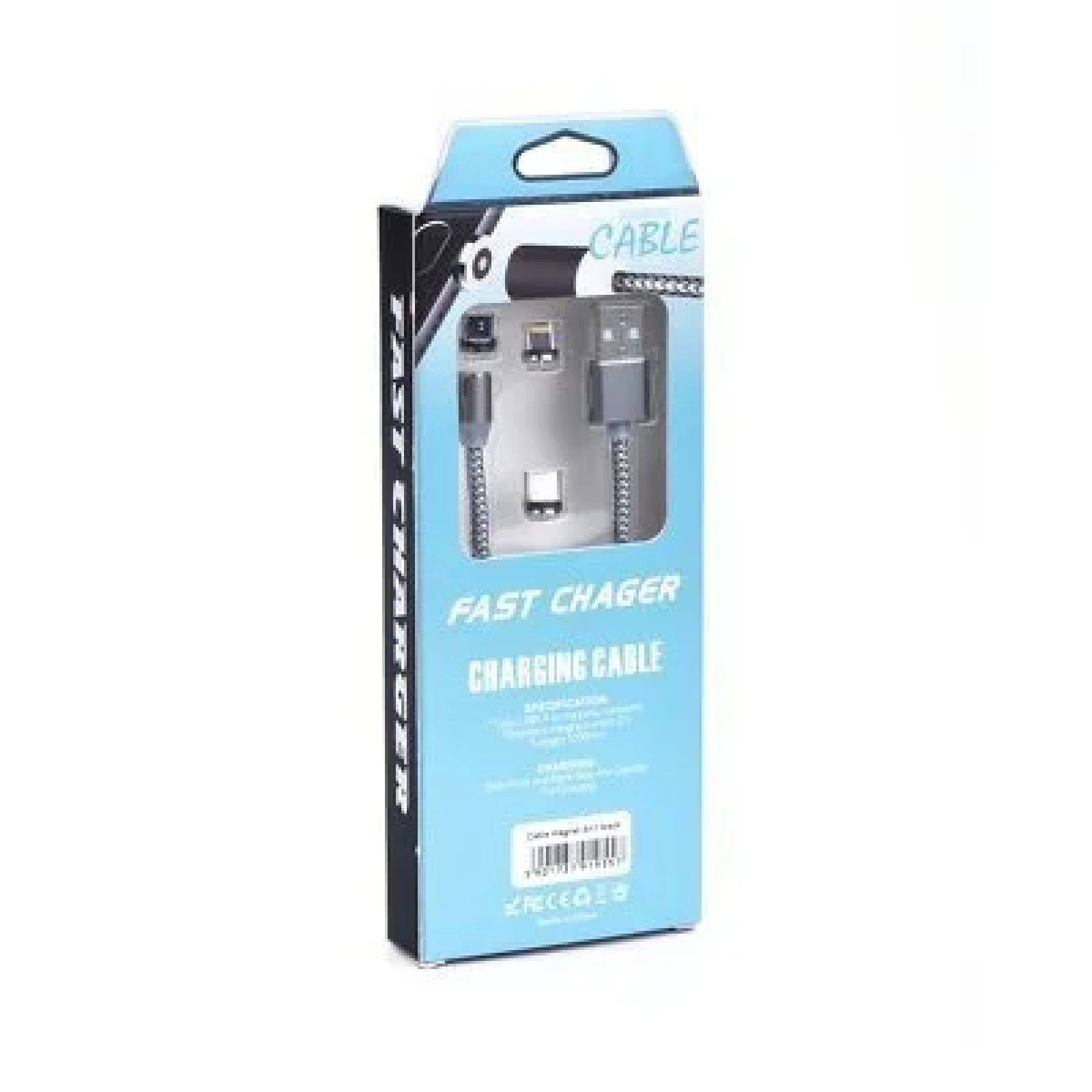 Магнитен кабел 3 в1  Micro + Lightning + Type C