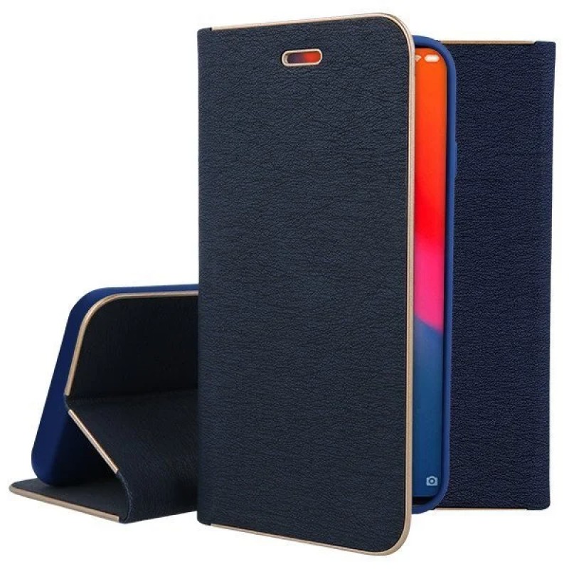 Гръб Vennus Book Case за Xiaomi Mi 8 Lite Син
