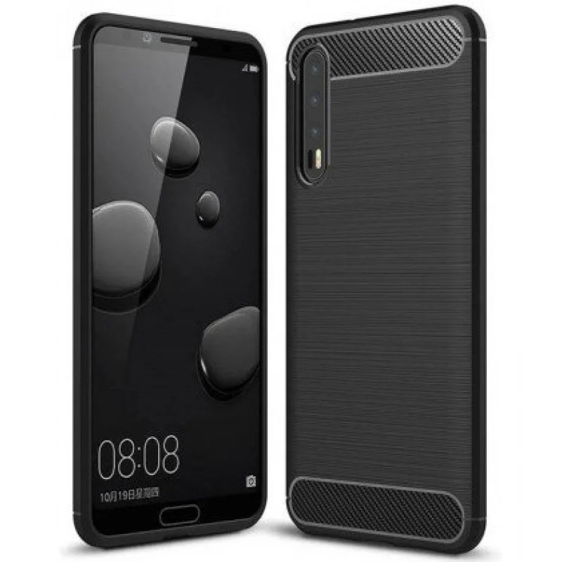 Гръб Forcell Carbon  за Huawei/ Honor P20 Pro Чере...