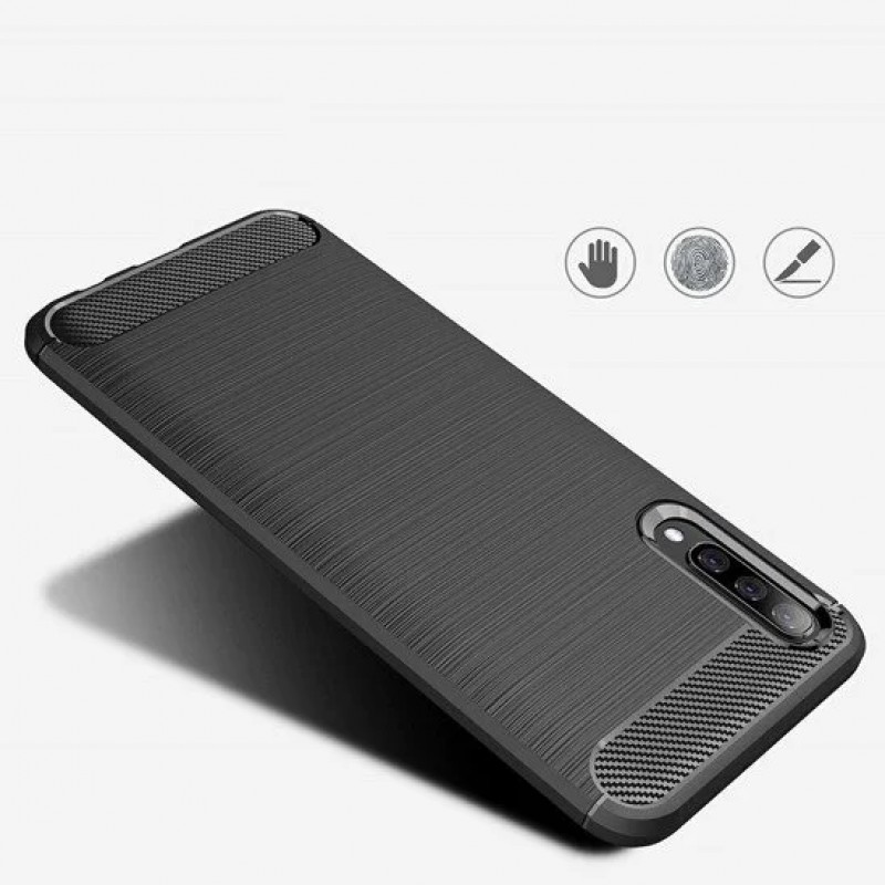 Гръб OEM Carbon  за Samsung Galaxy A80 Черен