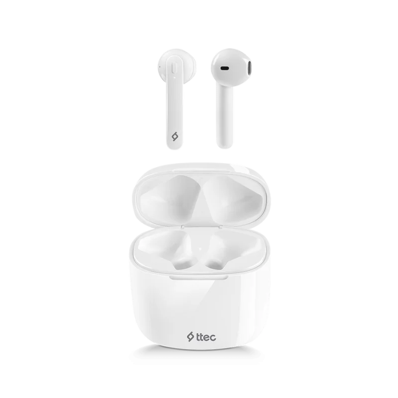 Bluetooth слушалки ttec AirBeat Lite True Wireless Headsets - Бели, 117068 Bluetooth слушалки ttec AirBeat Lite True Wireless Headsets - Бели, 117068