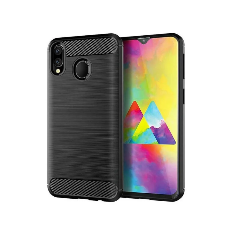 Гръб Forcell Carbon  за Samsung Galaxy M20 Черен...