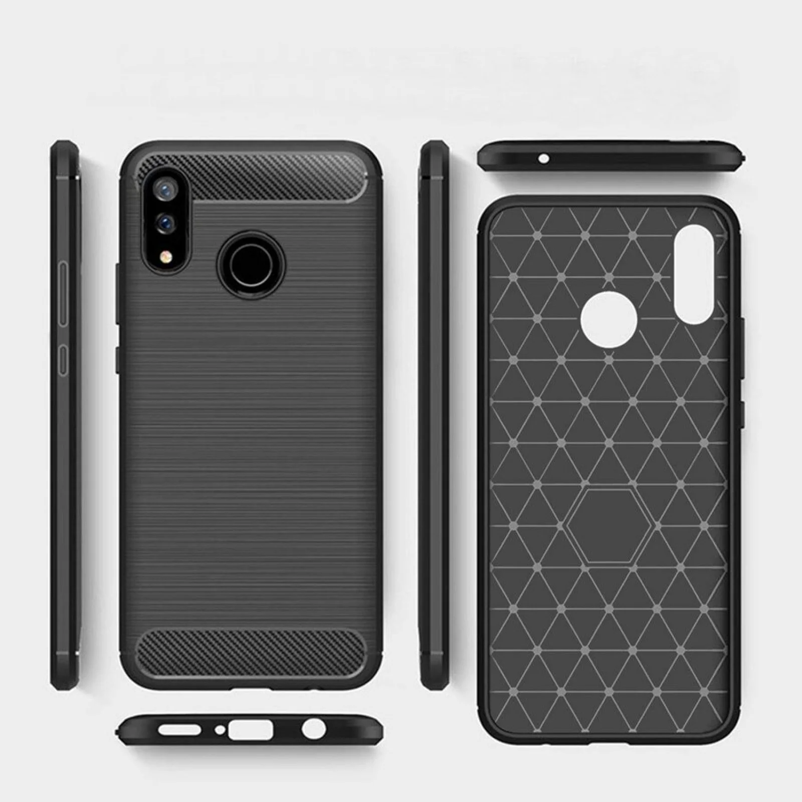 Гръб Forcell Carbon  за Samsung Galaxy M30 Черен