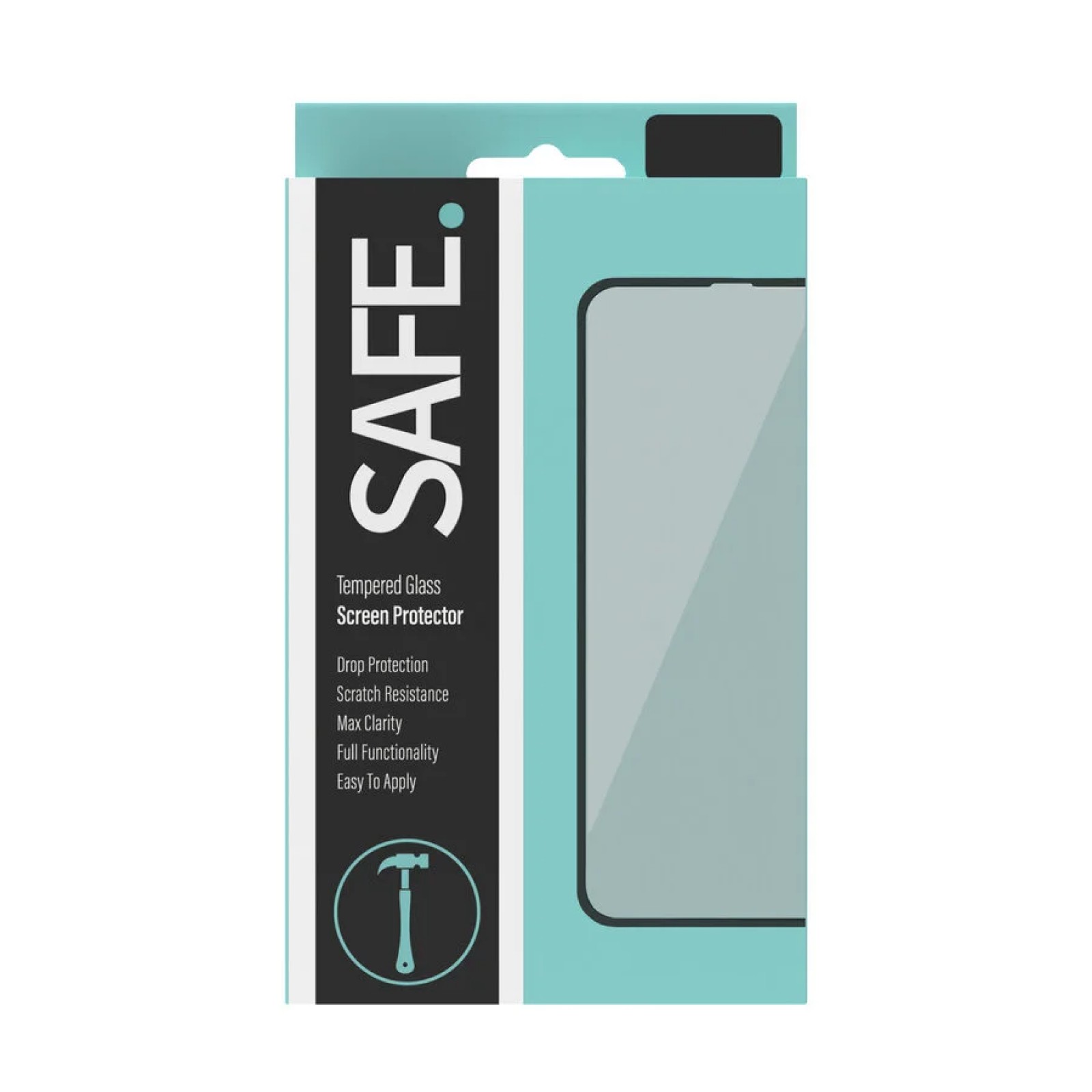 Стъклен протектор Safe. за Samsung Galaxy A31 Case Friendly Черен