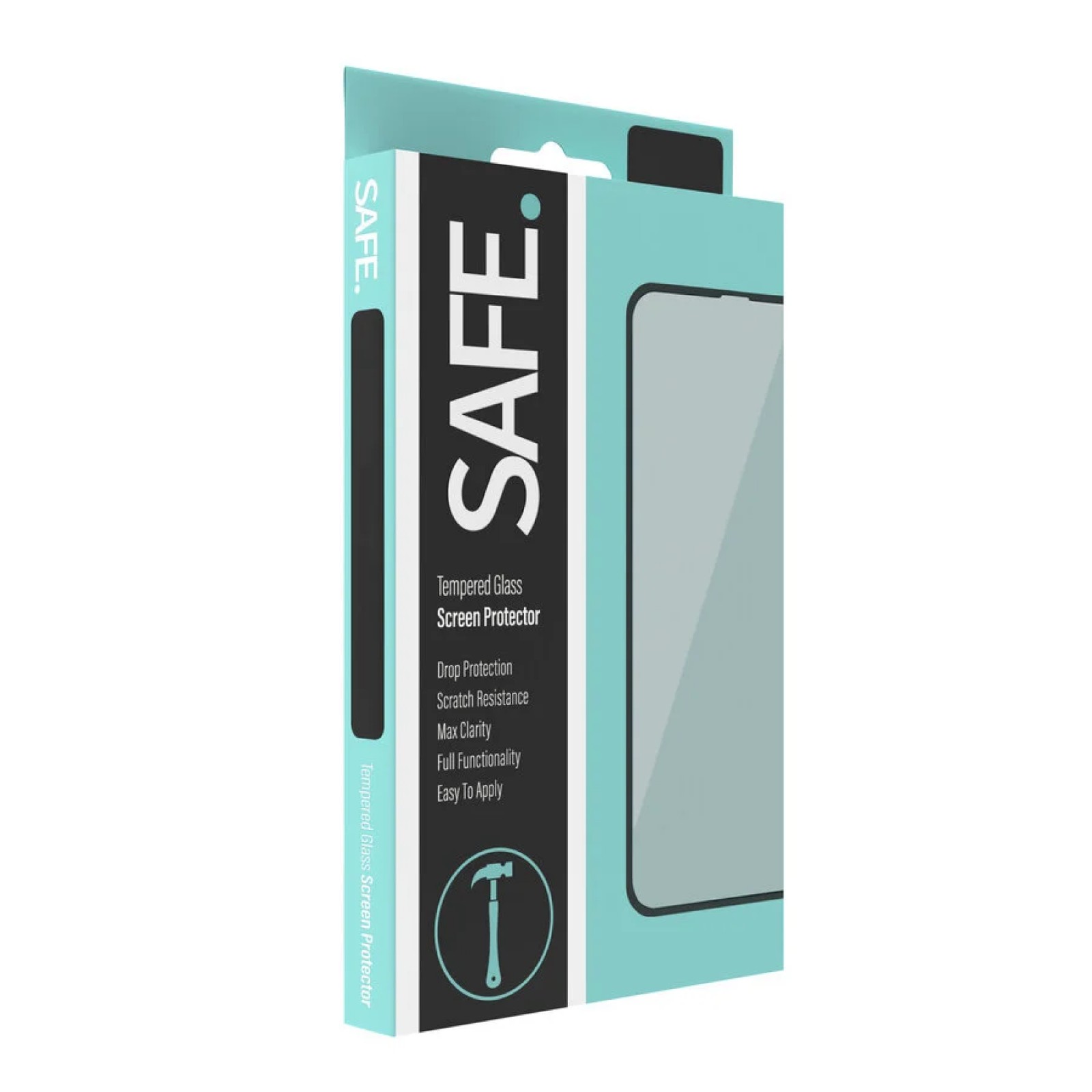 Стъклен протектор Safe. за Samsung Galaxy A41 Case Friendly Черен