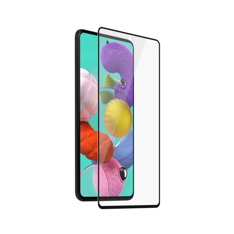 Стъклен протектор Safe. за Samsung Galaxy A51 Case Friendly Черен/Прозрачен