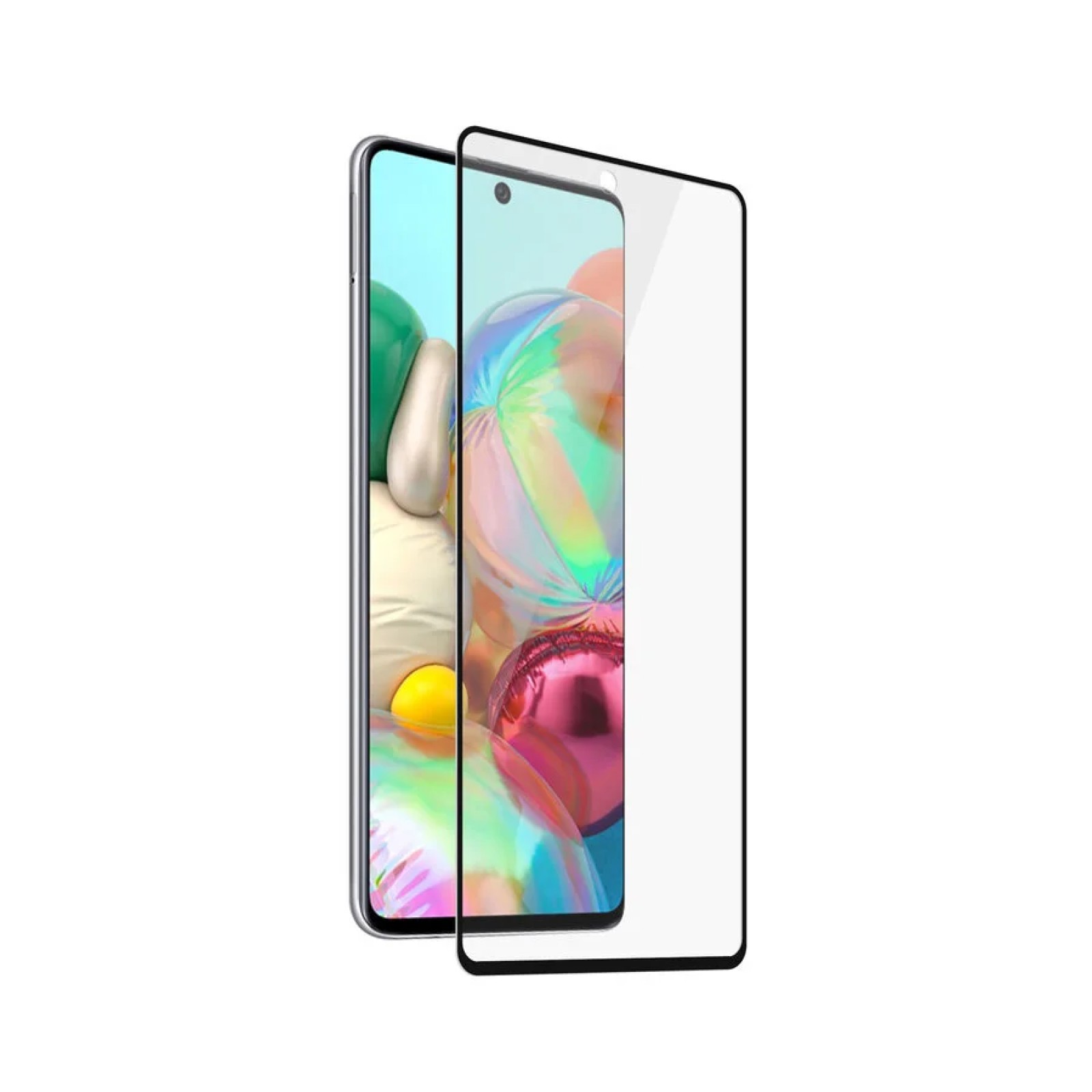 Стъклен протектор Safe. за Samsung Galaxy A71 Case Friendly Черен/Прозрачен
