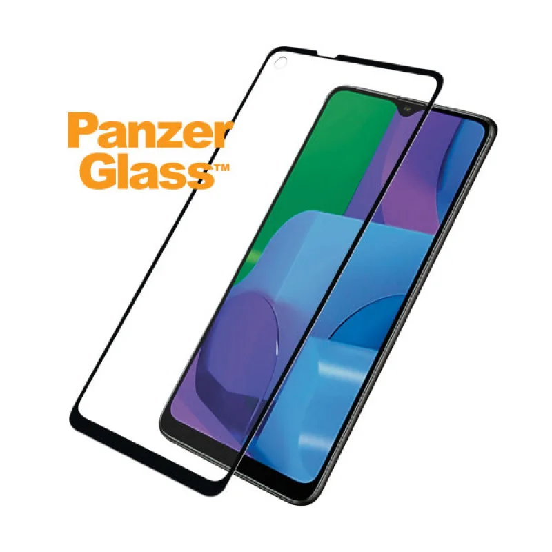 Стъклен протектор PanzerGlass за Samsung Galaxy A21s Case Friendly Черен/Прозрачен