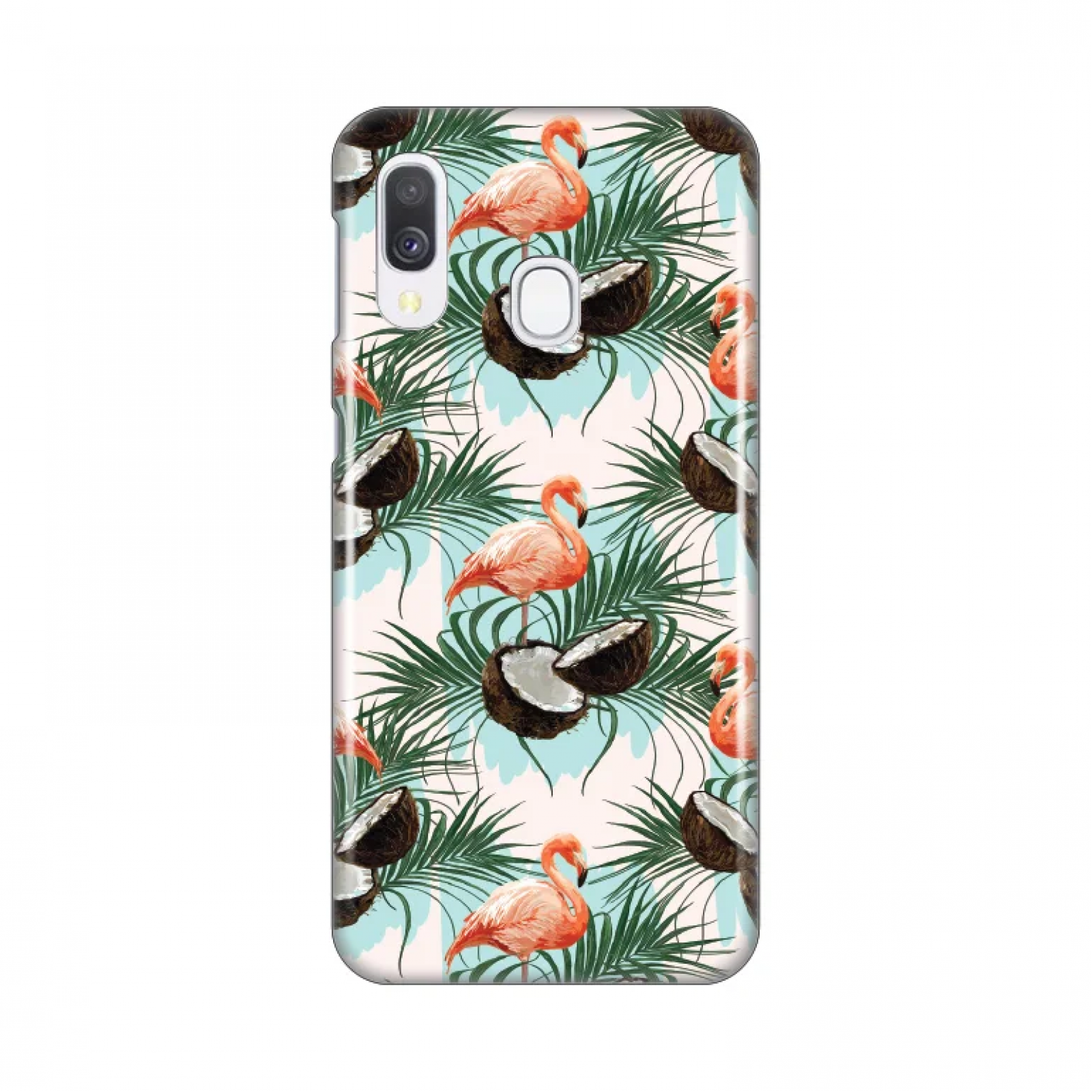 Гръб Teracell Print за Samsung Galaxy A40 Бял