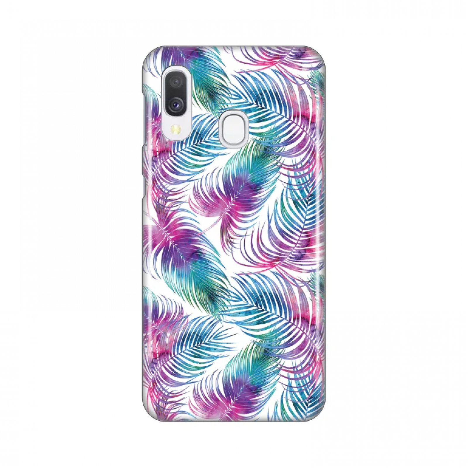 Гръб Teracell Print за Samsung Galaxy A40 Бял