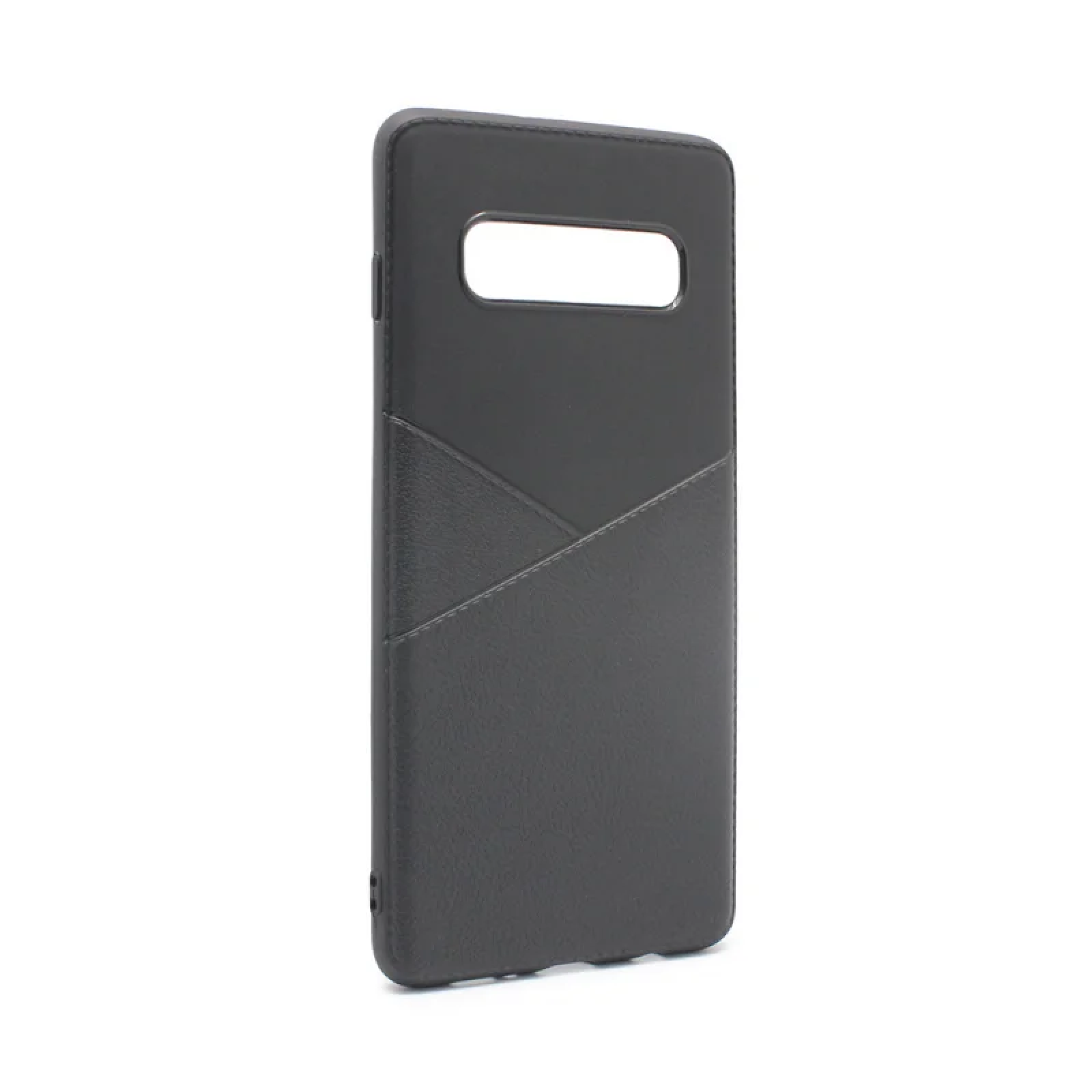 Гръб Teracell Leather за Samsung Galaxy S10 Plus Черен
