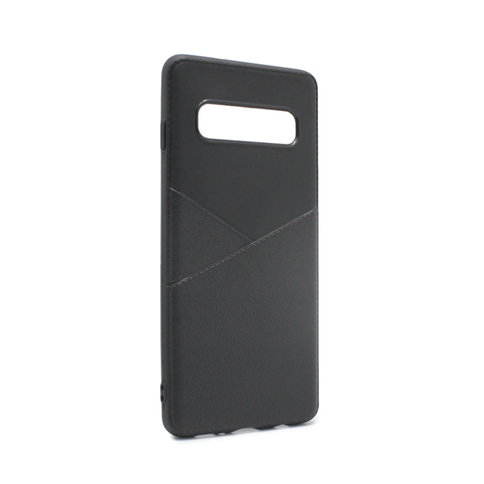 Гръб Teracell Leather за Samsung Galaxy S10 Черен