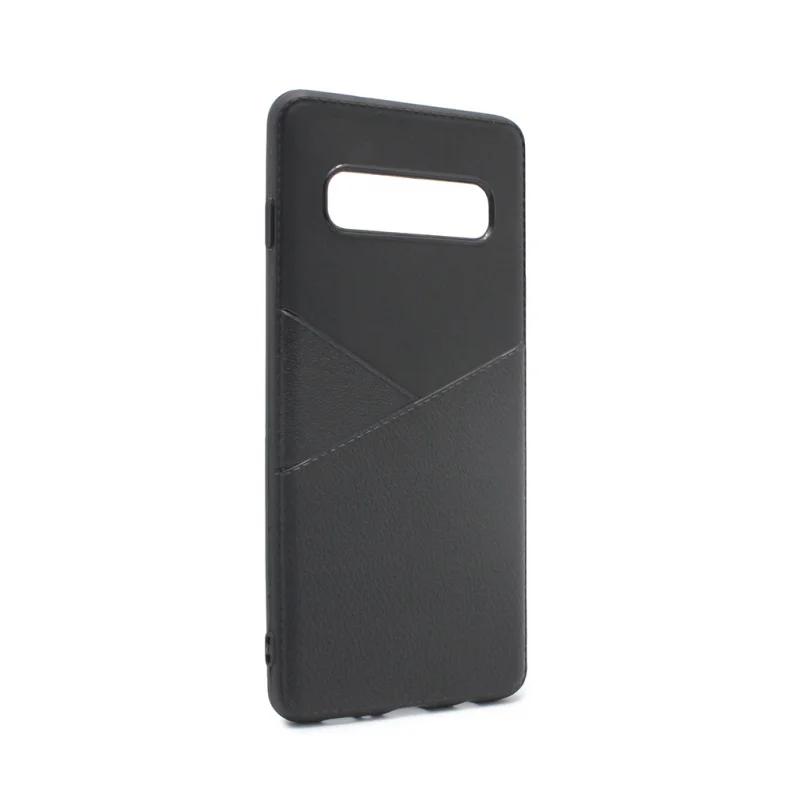 Гръб Teracell Leather за Samsung Galaxy S10 Черен...