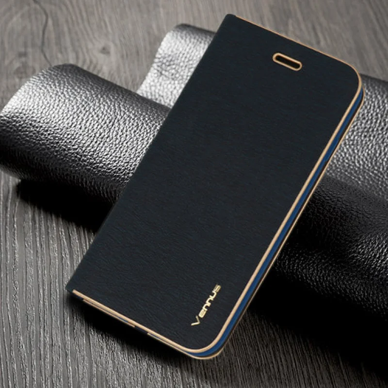 Гръб Vennus Book Case за Huawei/ Honor P30 Lite Зл...
