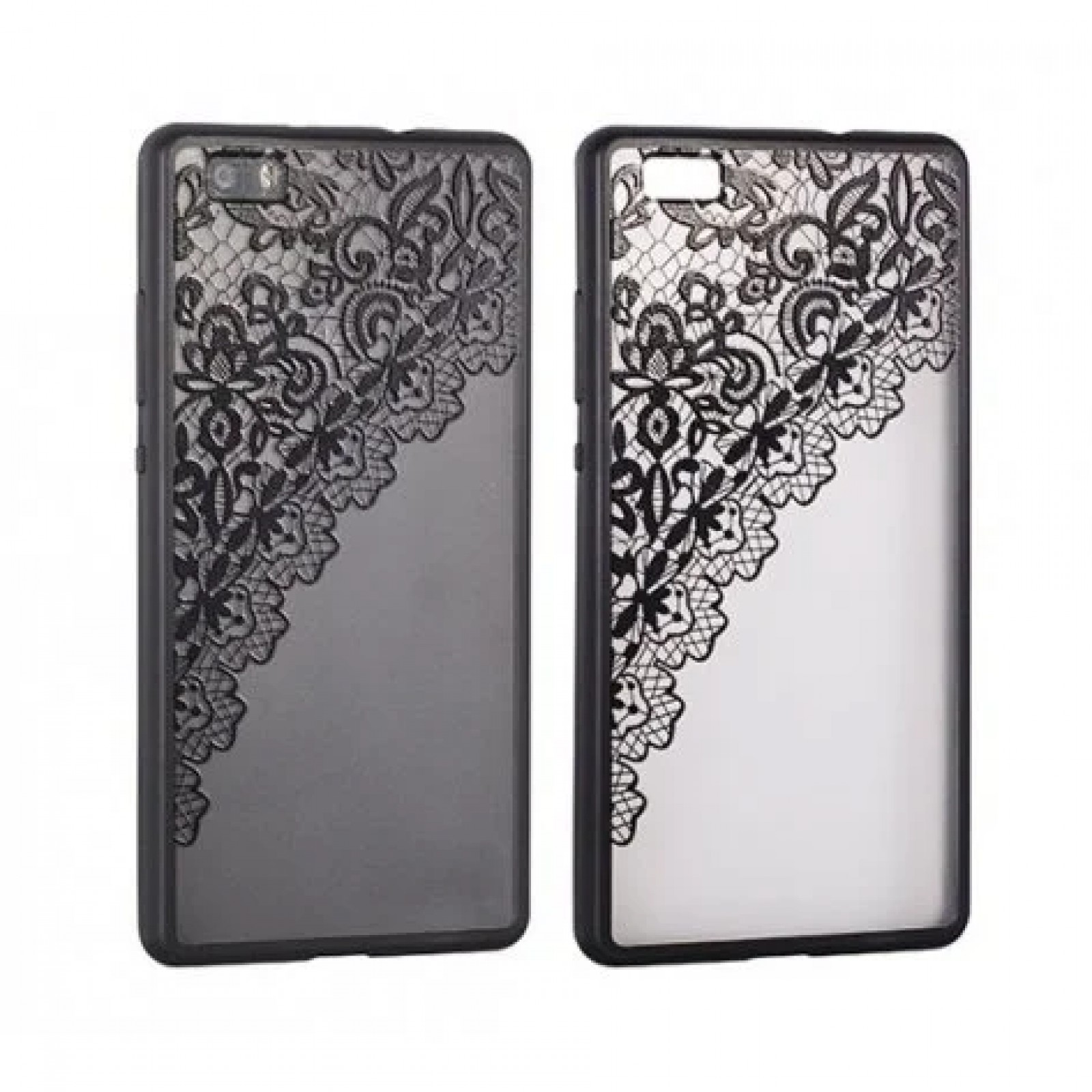Гръб Lace Flower  за Huawei/ Honor P10 Черен