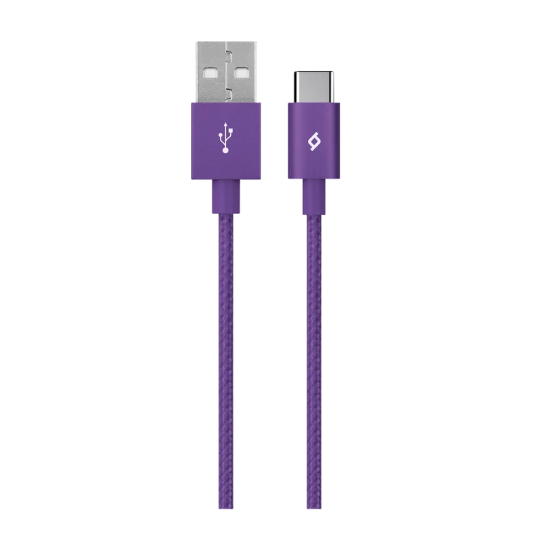 Кабел AlumiCable Type C 2.0 Charge/Data Cable, Лил...