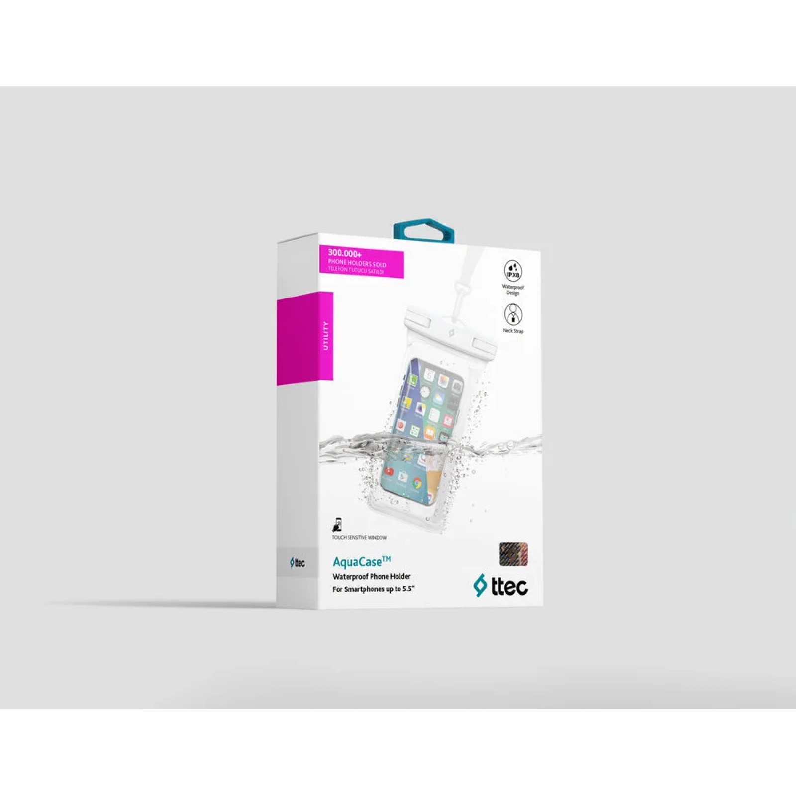 Водоустойчив калъф AquaCase WaterProof Case - Бял