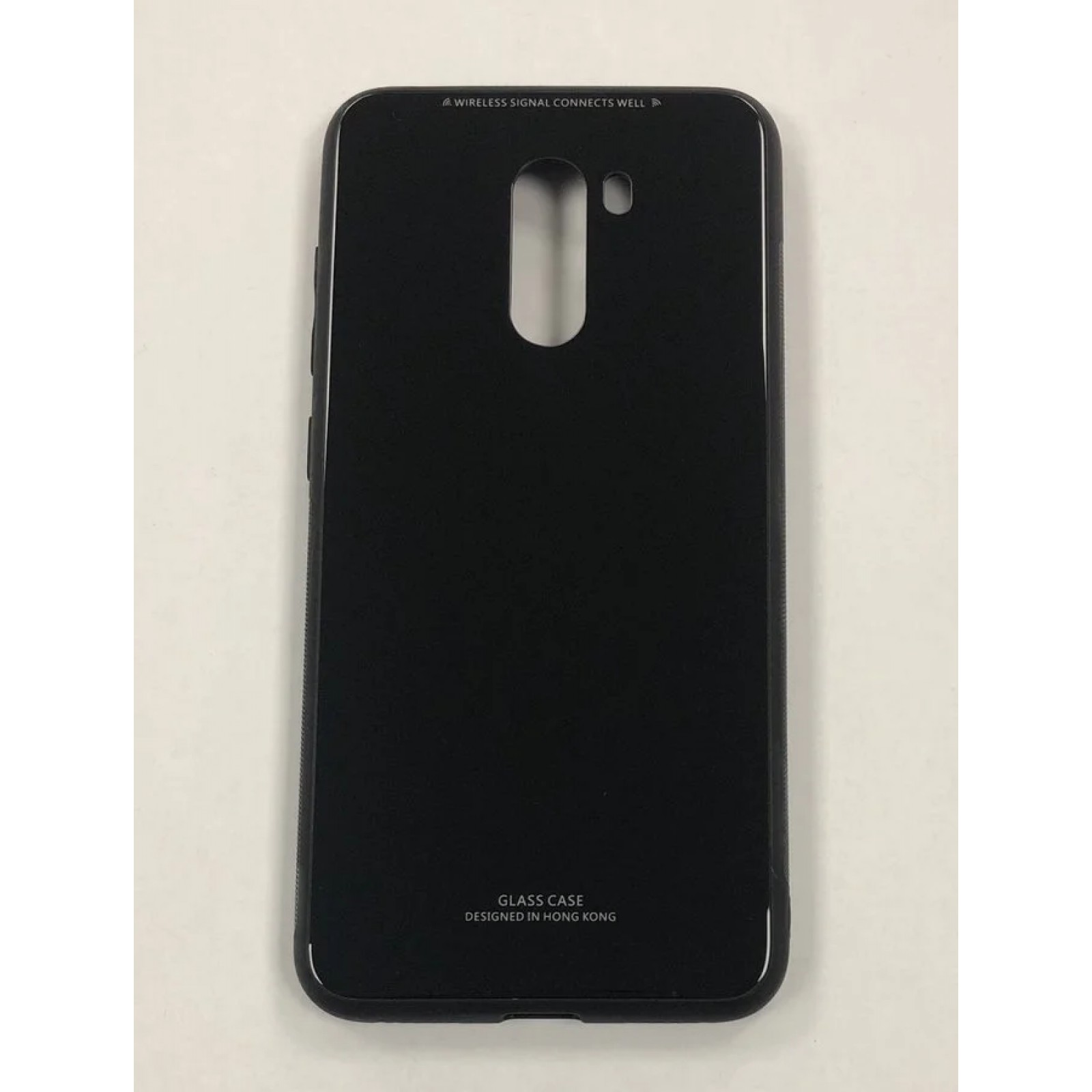 Гръб OEM Glass Case за Xiaomi Pocophone F1 Черен