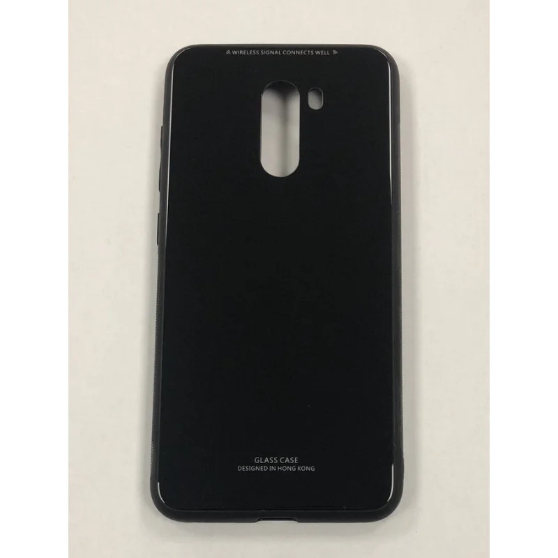 Гръб OEM Glass Case за Xiaomi Pocophone F1 Черен...
