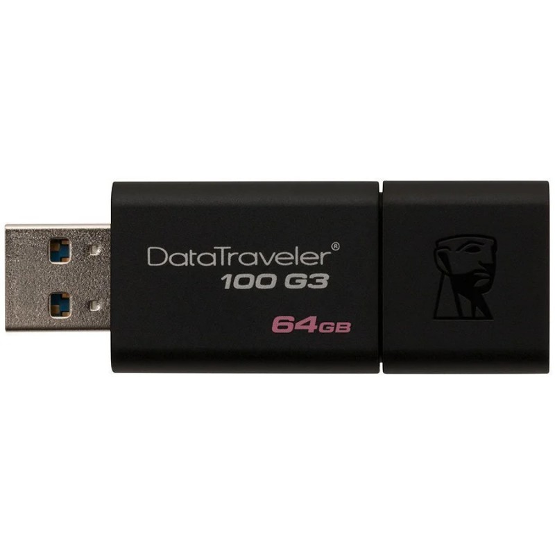 Флашка Kingston DT100G3/64GB Черна