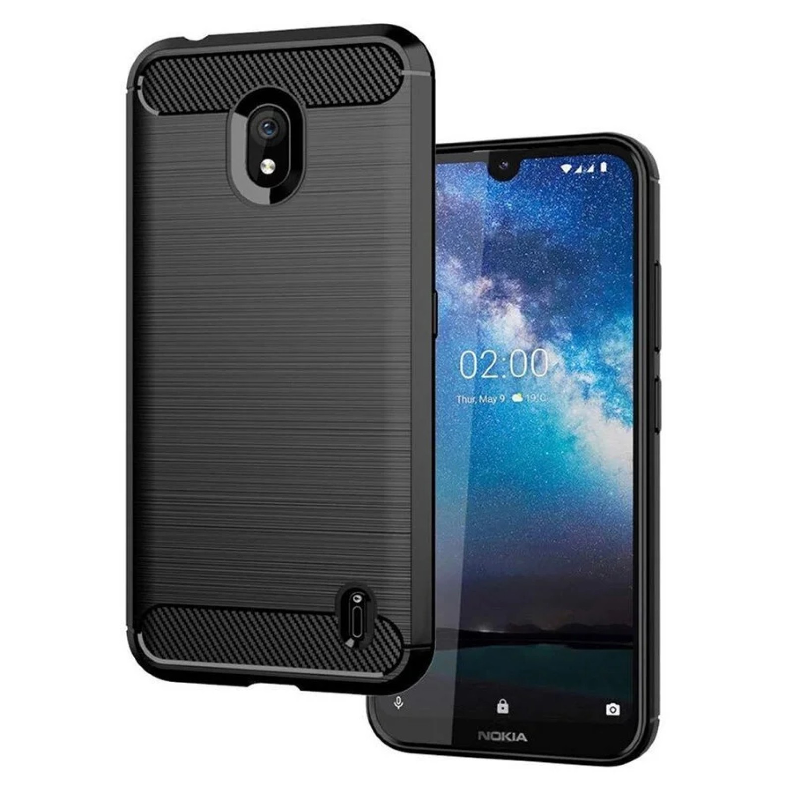 Гръб OEM Carbon  за Nokia 2.2 Черен
