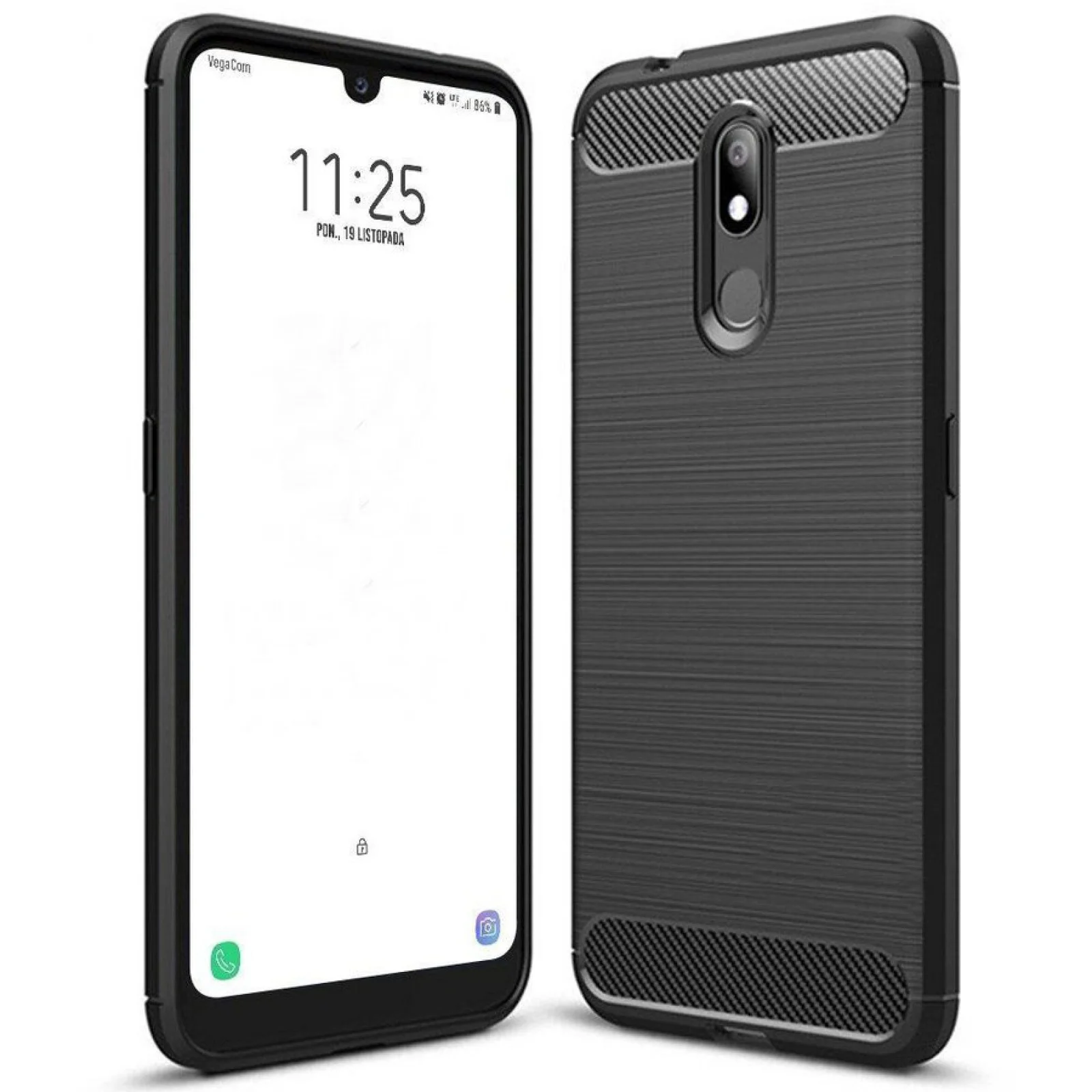 Гръб OEM Carbon  за Nokia 3.2 Черен