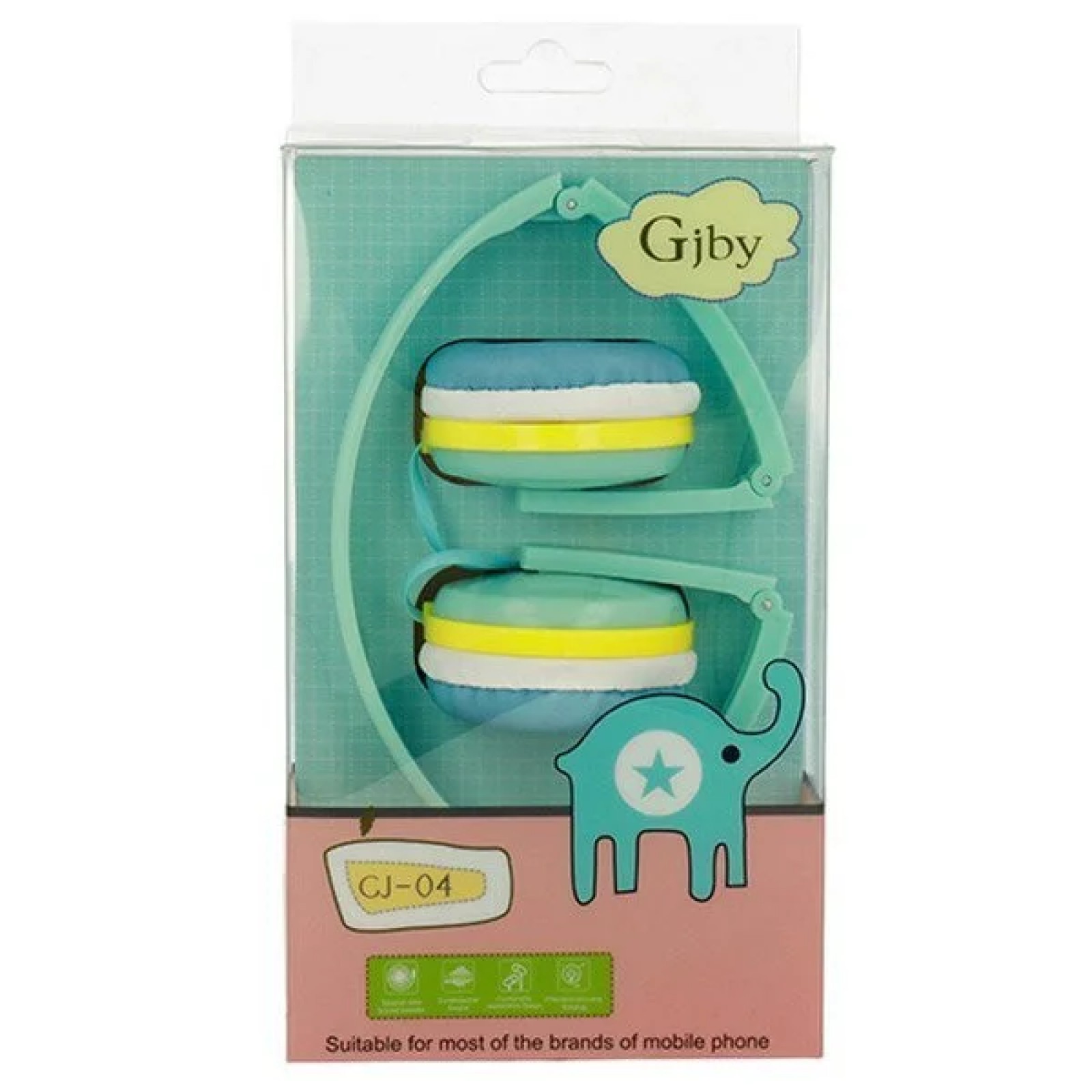 Слушалки GJBY headphones - AUDIO EXTRA BASS GJ-04 Сини