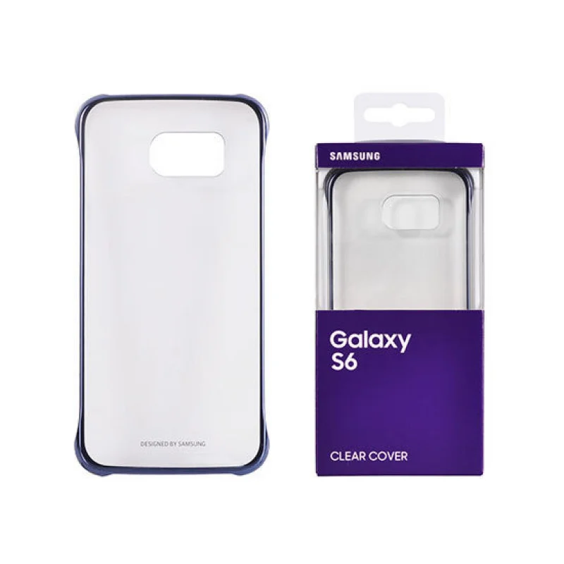 Оригинален твърд гръб за Samsung S6 - Прозрачен с ...