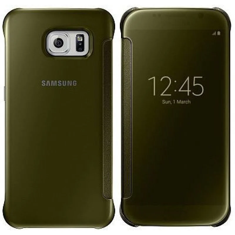 Оригинален флип калъф Clear View за Samsung S6 Зла...